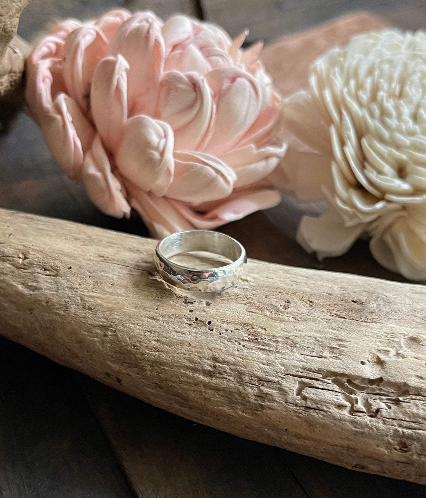 Hammered Sterling Silver Ring