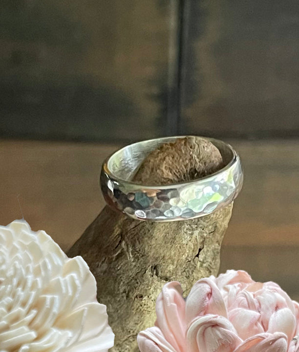 Hammered Sterling Silver Ring