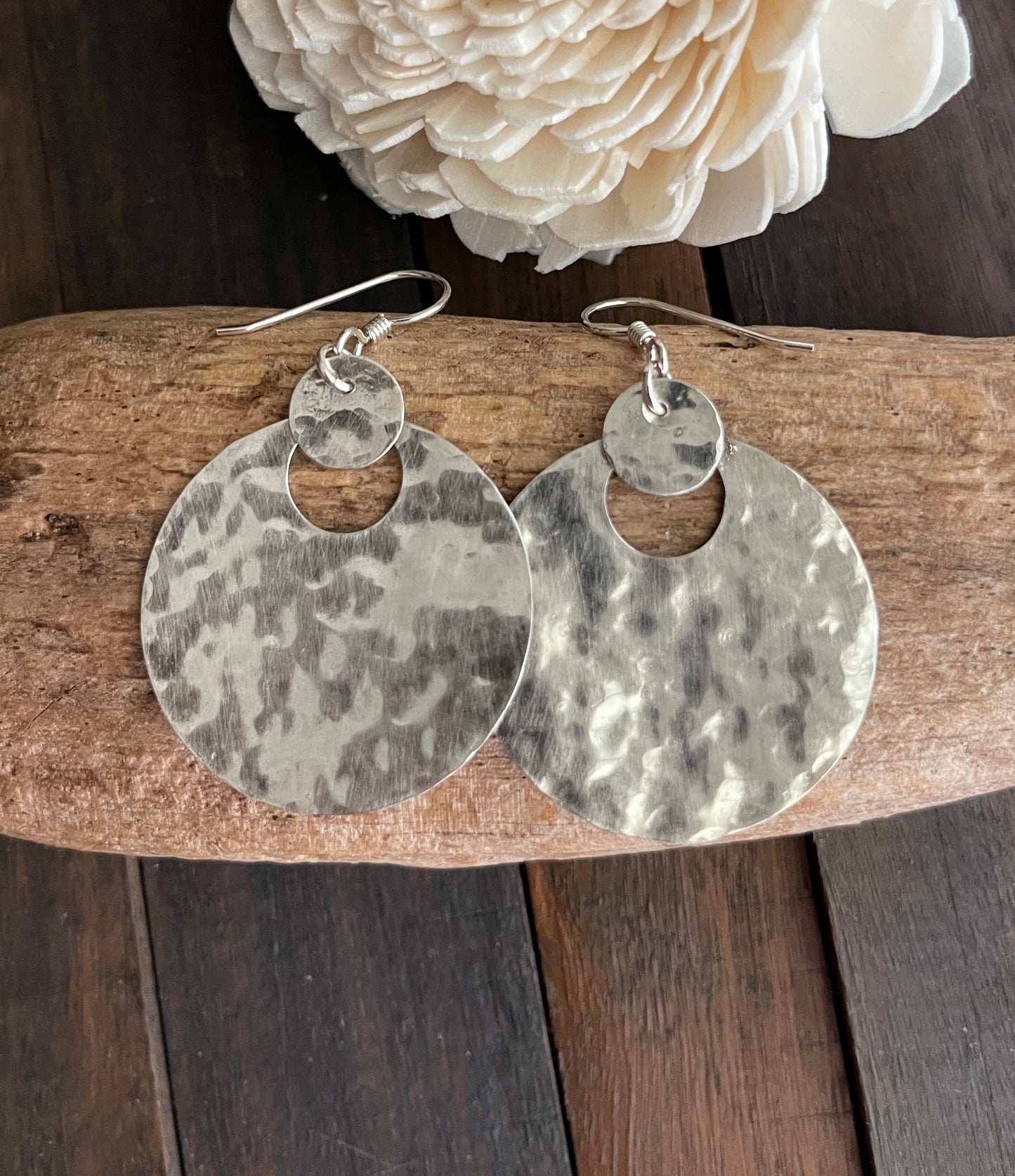 Sterling Silver Circular Lightweight Earrings