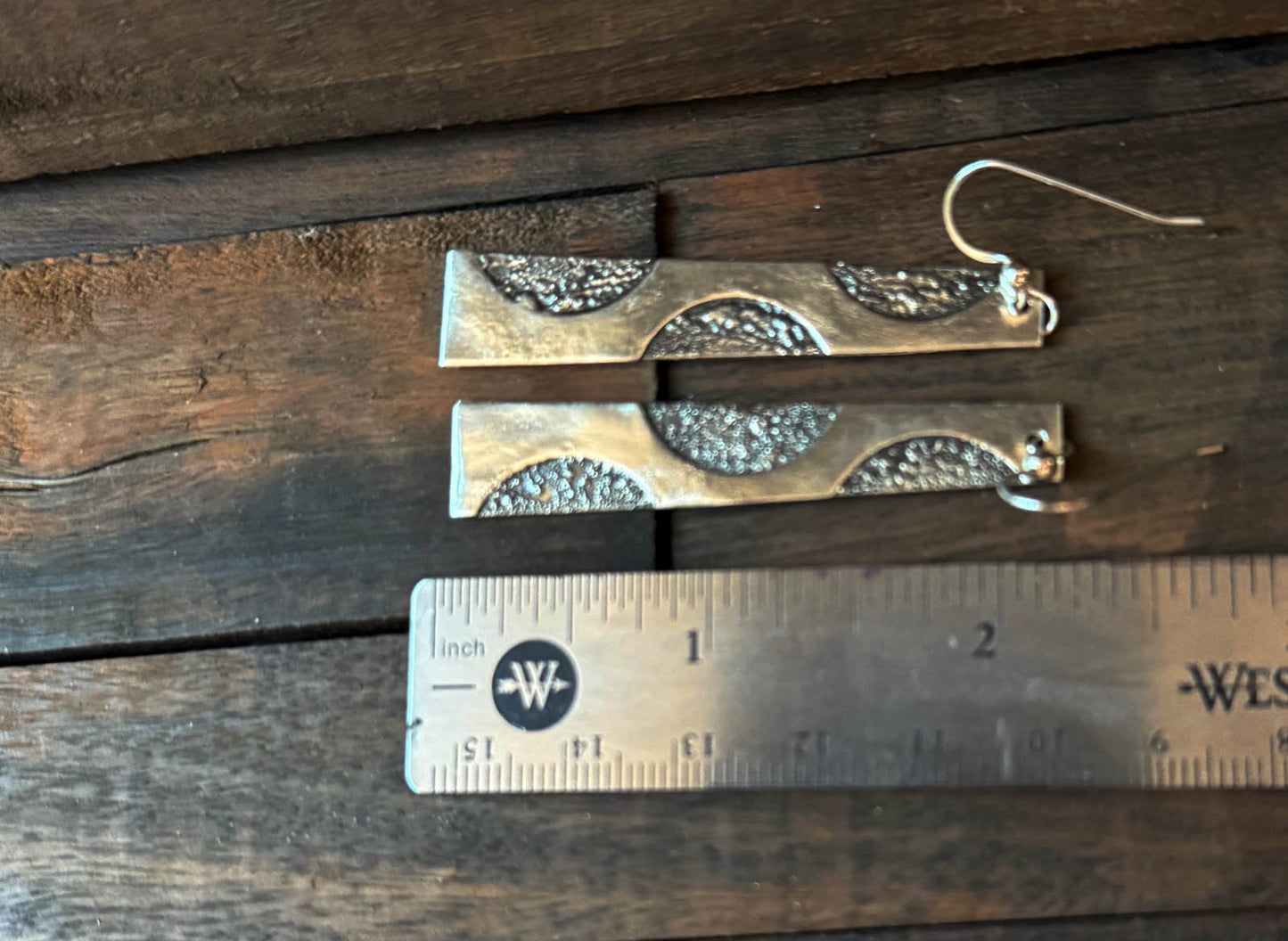 Sterling Silver Contrasting Black and Silver Earrings